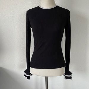 Forever 21 black and white long sleeve top